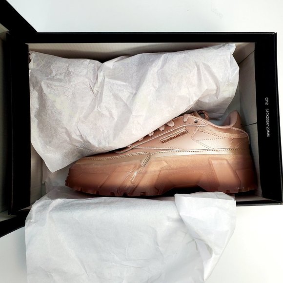 Reebok Club C Cardi B Women's Sneaker Shoe Limited Edition Rose Gold H05183 - Picture 4 of 14